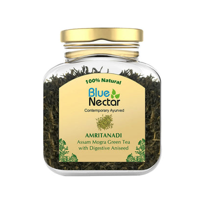 Blue Nectar Amritanadi Assam Mogra Green Tea with Digestive Aniseed