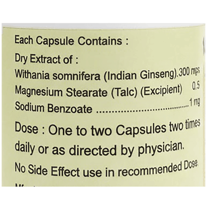 Indian Remedies Extract Of Ashwagandha Capsules