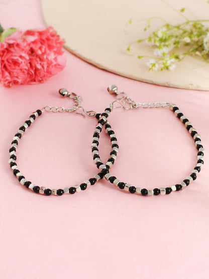 VOJ Women Multi Color stainless steel Anklet