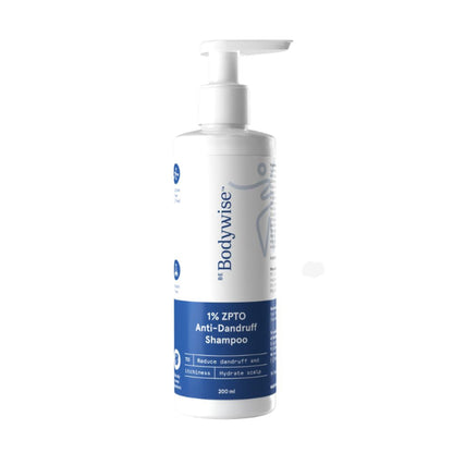BeBodywise ZPTO Anti Dandruff Shampoo - Reduces Dandruff, Flaking & Deeply Hydrates Scalp