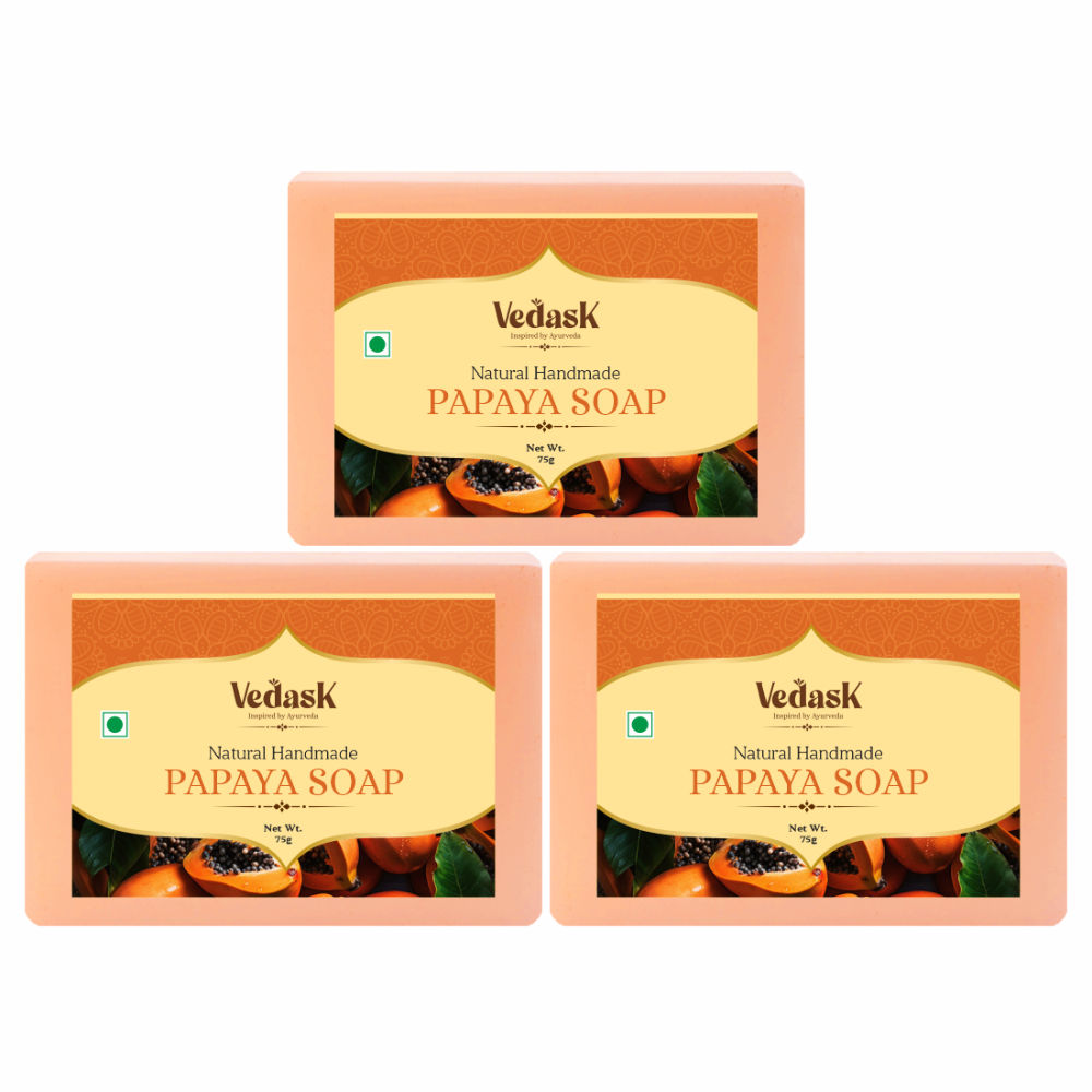 Vedask Organic Handmade Papaya Bath Soap