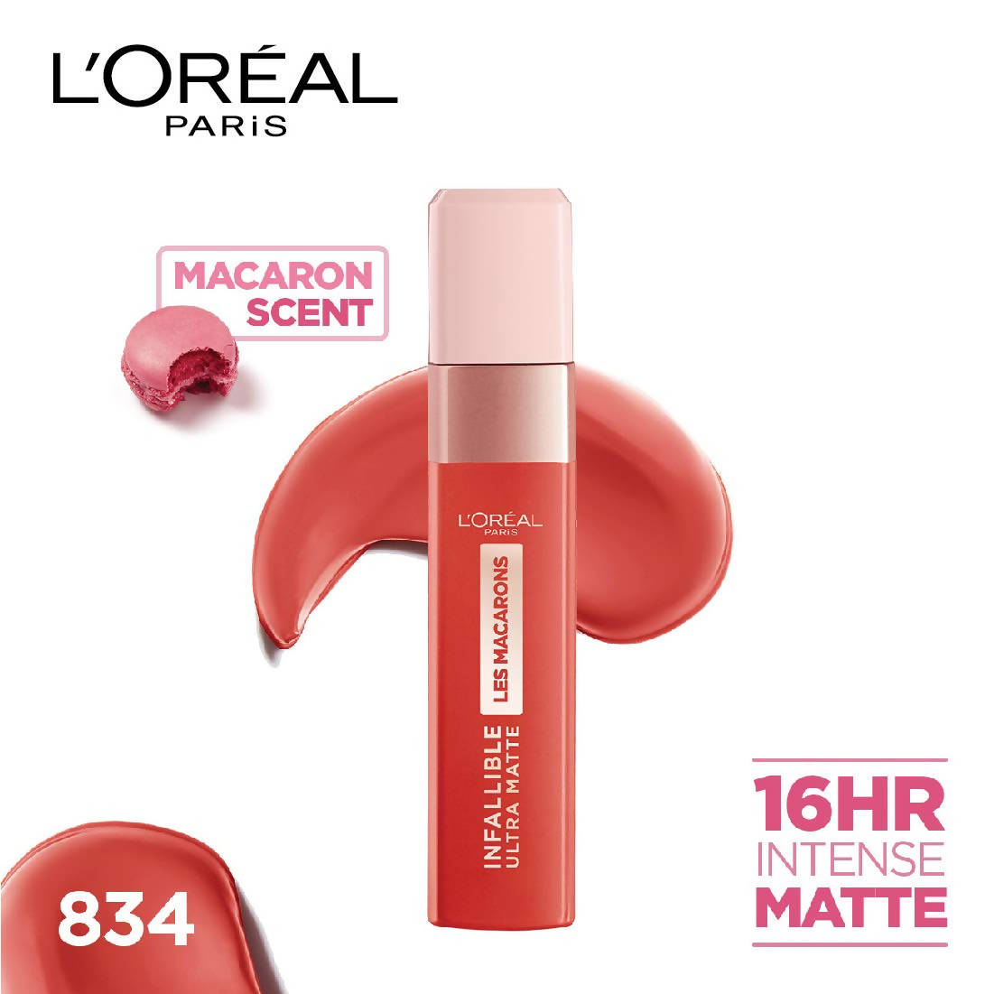 L'Oréal Paris Infallible Ultra Matte Liquid Lipstick Les Macarons - 834 Infinite Spice