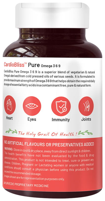 Bliss Welness Heart Health Omega 3 6 9 Softgel Capsule