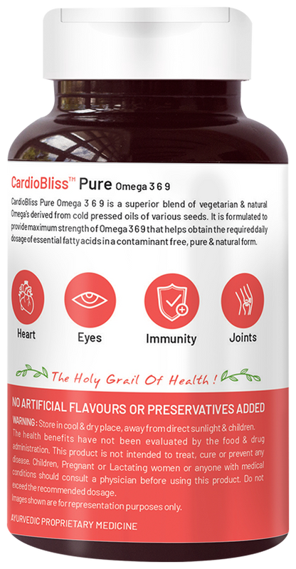 Bliss Welness Heart Health Omega 3 6 9 Softgel Capsule
