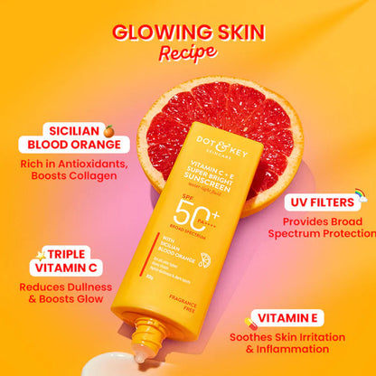 Dot & Key CSMS (Cleanser, Serum, Moisturizer, Sunscreen) Vitamin C Combo