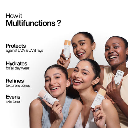 Wishcare Daily Fluid Tinted Sunscreen SPF50PA++++ - R302