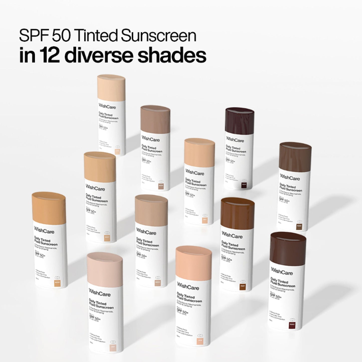 Wishcare Daily Fluid Tinted Sunscreen SPF50PA++++ - R303