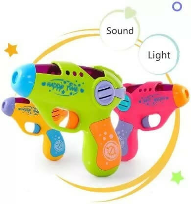 Kipa Fun Gun Colorful Musical Toy with Flashing LED Light and Sound for Kids Boys & Girls-Red