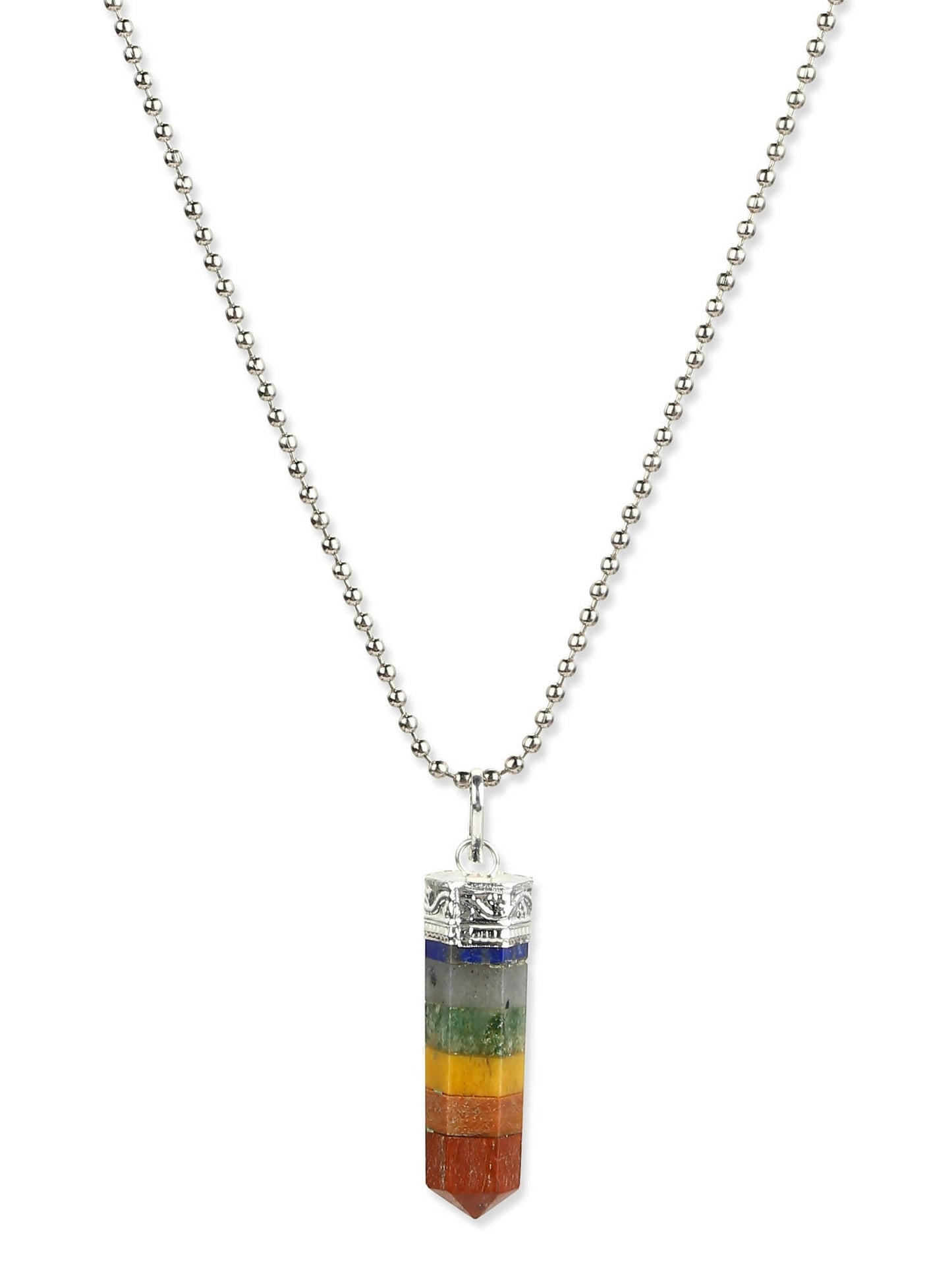 Silver-Plated Necklace - Ruby Raang