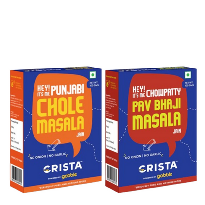 Crista Spices Jain Pav Bhaji and Jain Chole Masala