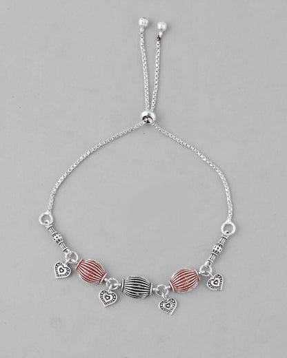 VOJ Set of 2 Traditional Done Shapped Designer Anklet