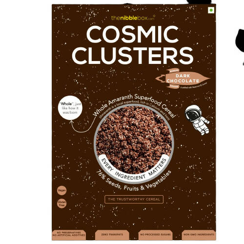 Thenibblebox Dark Chocolate Cosmic Clusters (Millet Cereals)