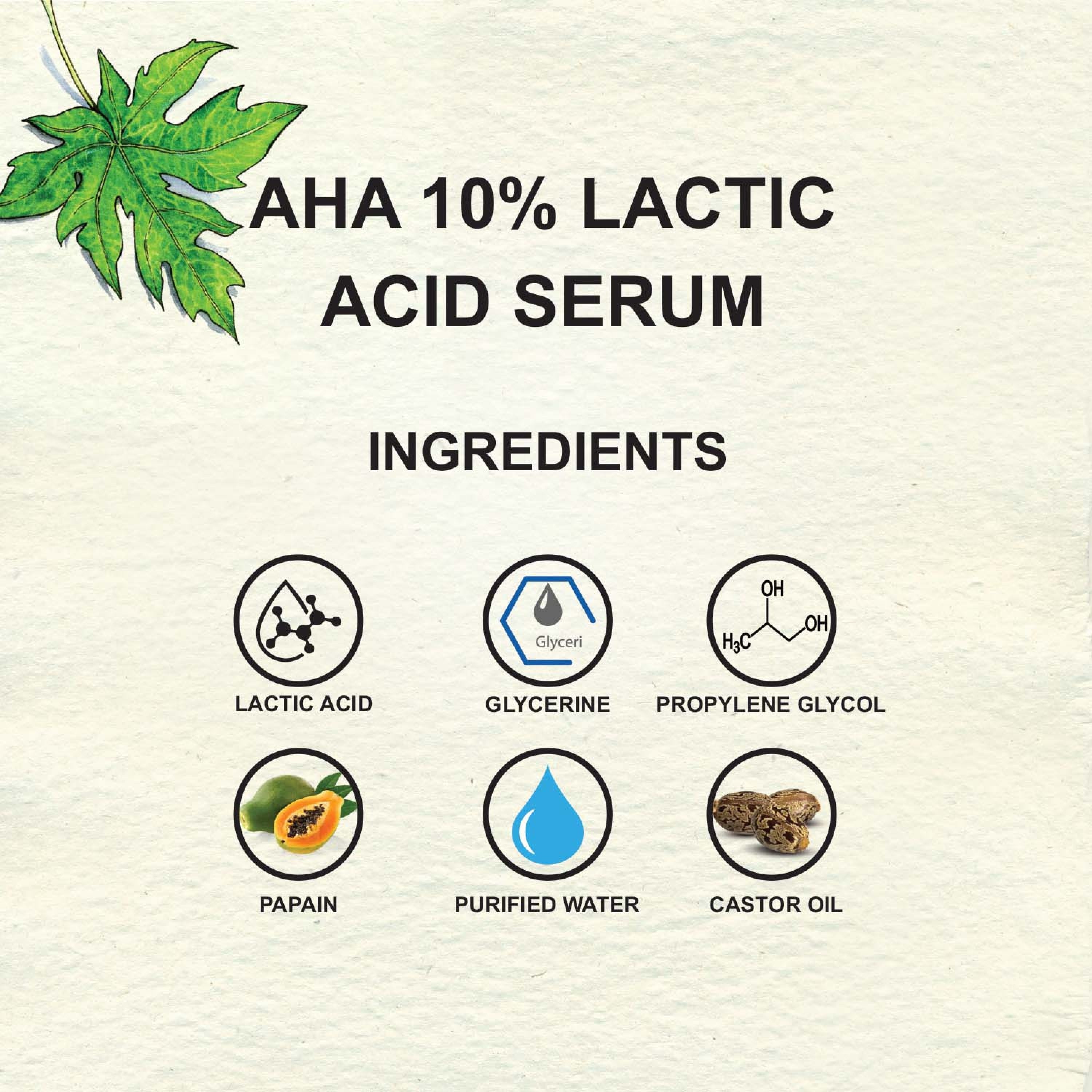 Love Earth AHA 10% Lactic Acid Serum - 30 ml