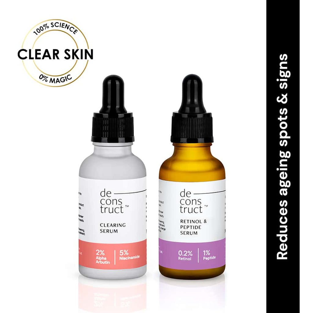 Deconstruct Daily AM PM Young & Clear Skin Combo