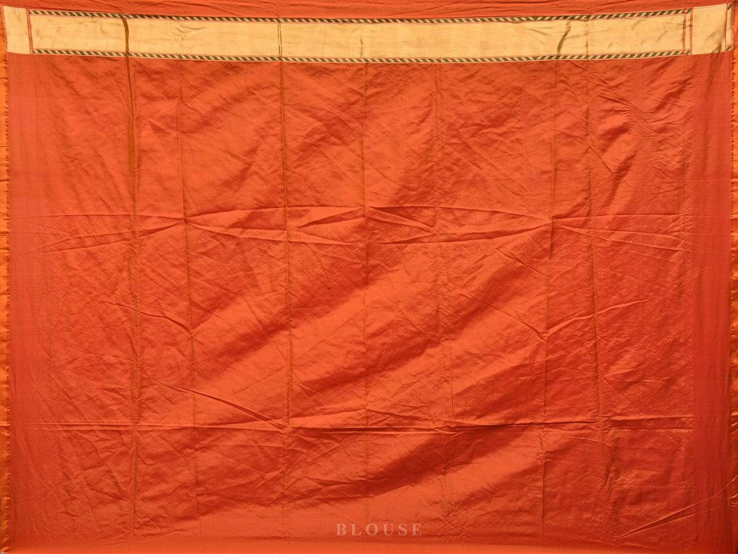 Dark Green Bandhani Paithani Silk Handloom Saree with One Side Border Design - Global Threads