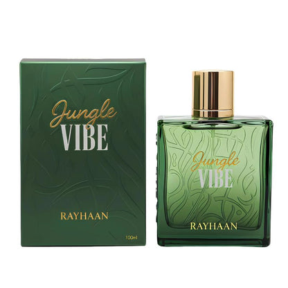 RAYHAAN Jungle Vibe Eau De Parfum for Men | Fresh Green Woody Aromatic Fragrance | Long-Lasting Perfume Spray