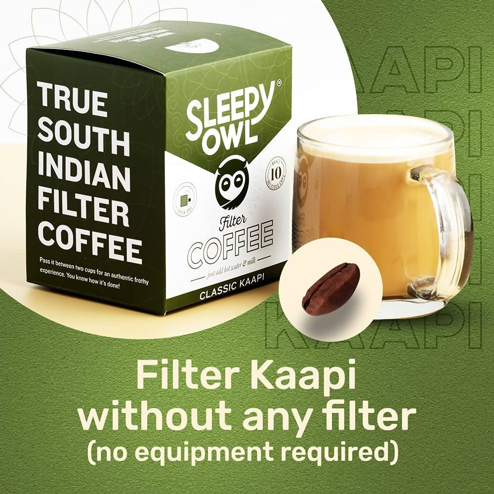 Sleepy Owl Filter Classic Kaapi Coffee - 10 Bags