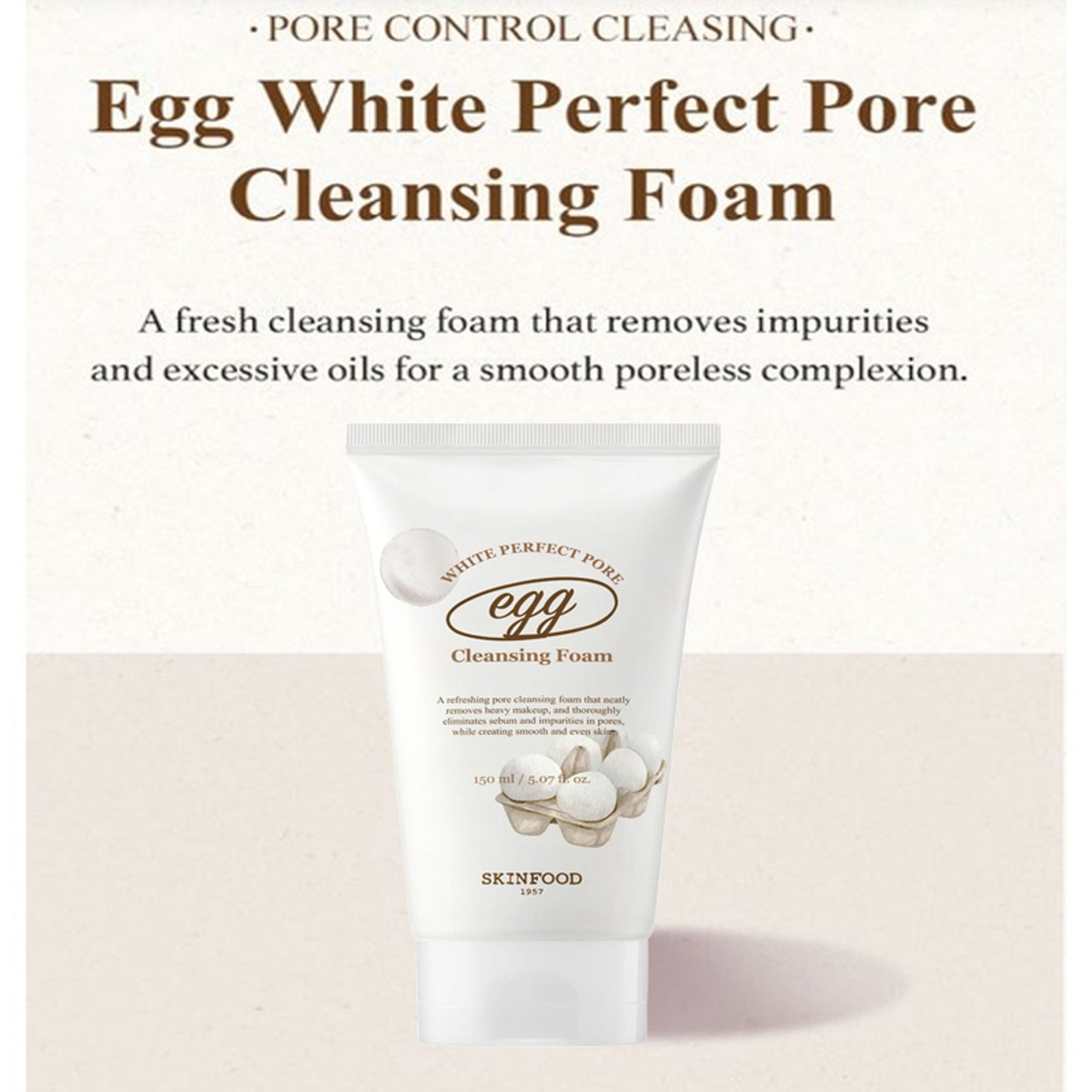 Skinfood Egg White Perfect Pore Cleansing Foam