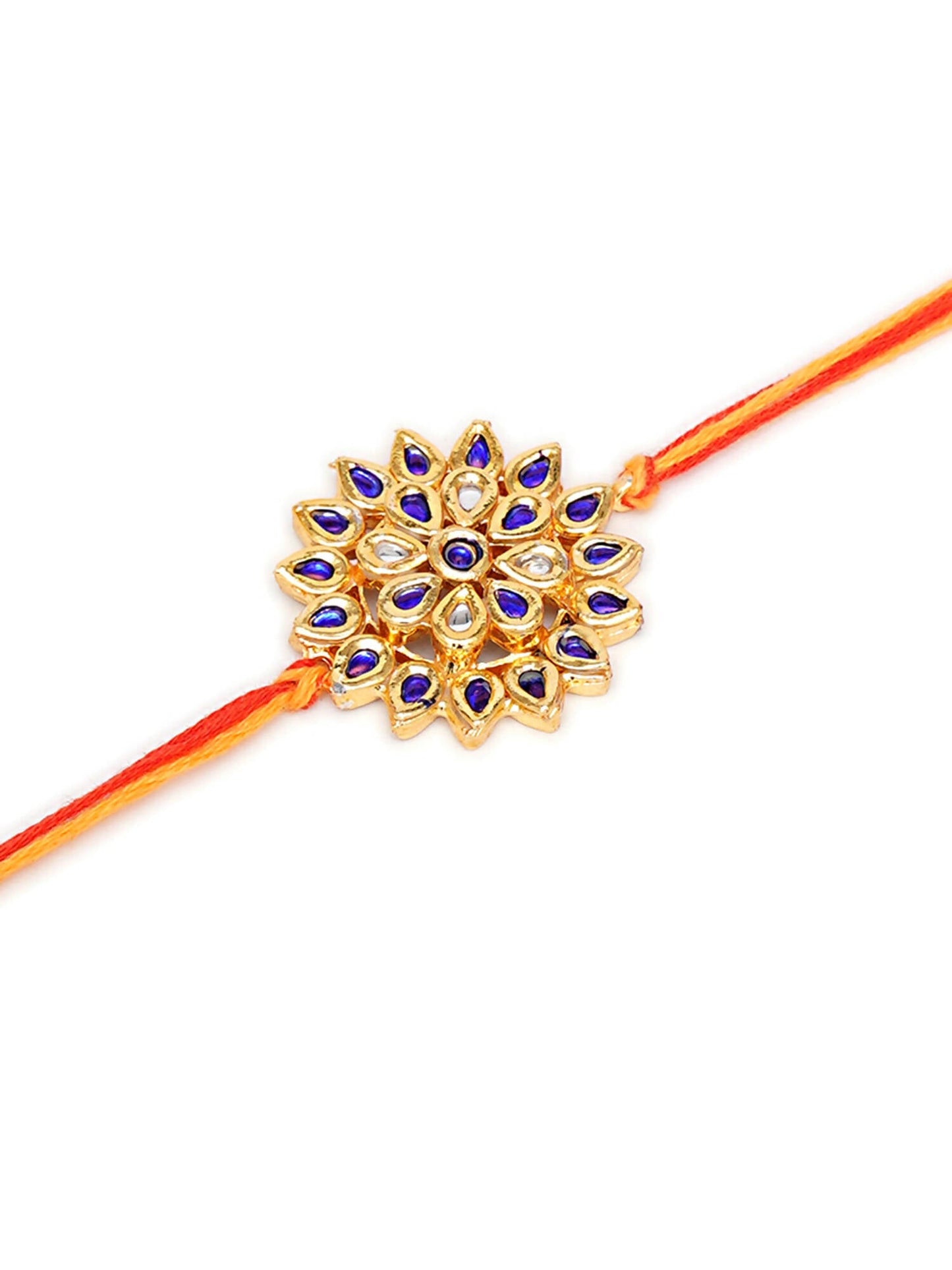 Designer kundan Rakhi - Ruby Raang