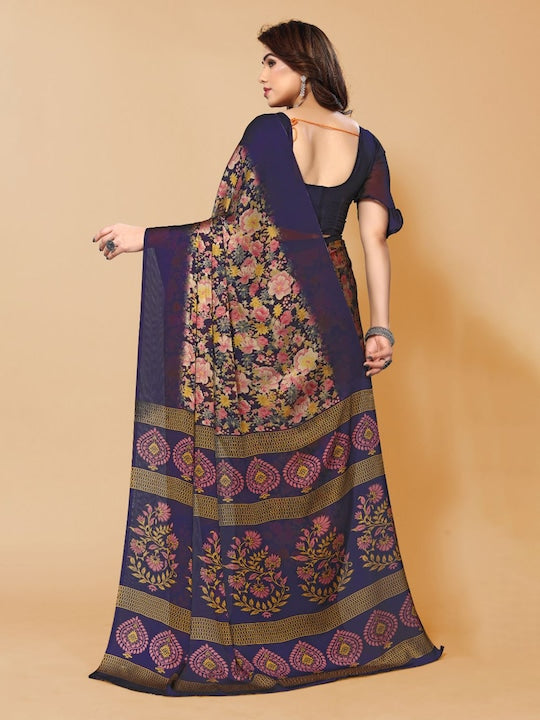 Fabmora Floral Printed Saree