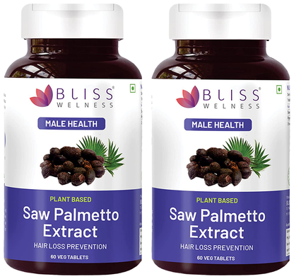 Bliss Welness Male Health Saw Palmetto Extract Veg Tablet