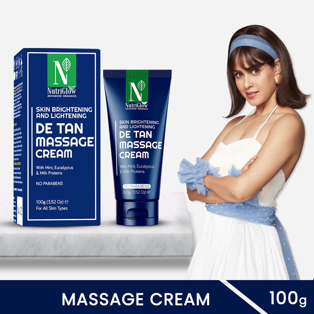 NutriGlow Advanced Organics De-tan Massage Cream - 100 gms