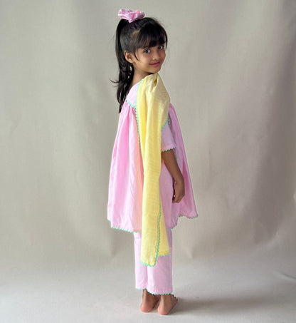 ArthLife Pink Anarkali Dress
