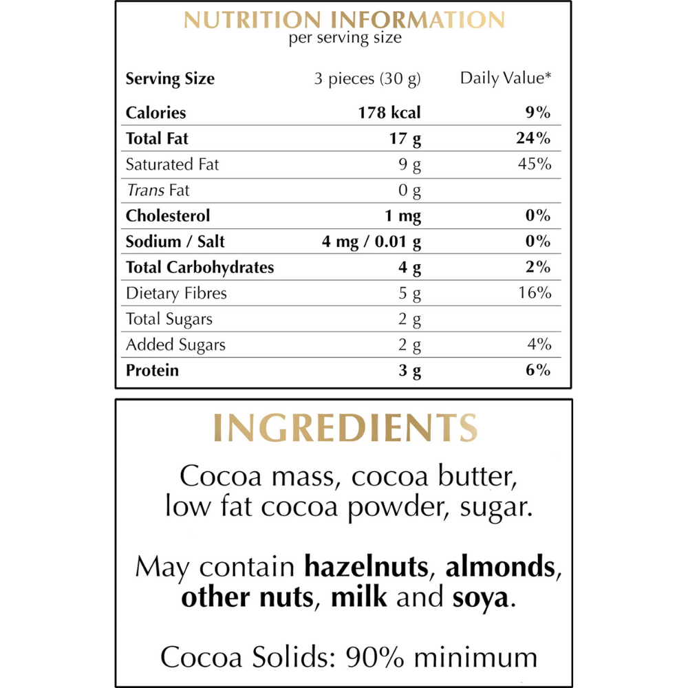 Lindt Excellence 90% Cocoa Dark Supreme Chocolate