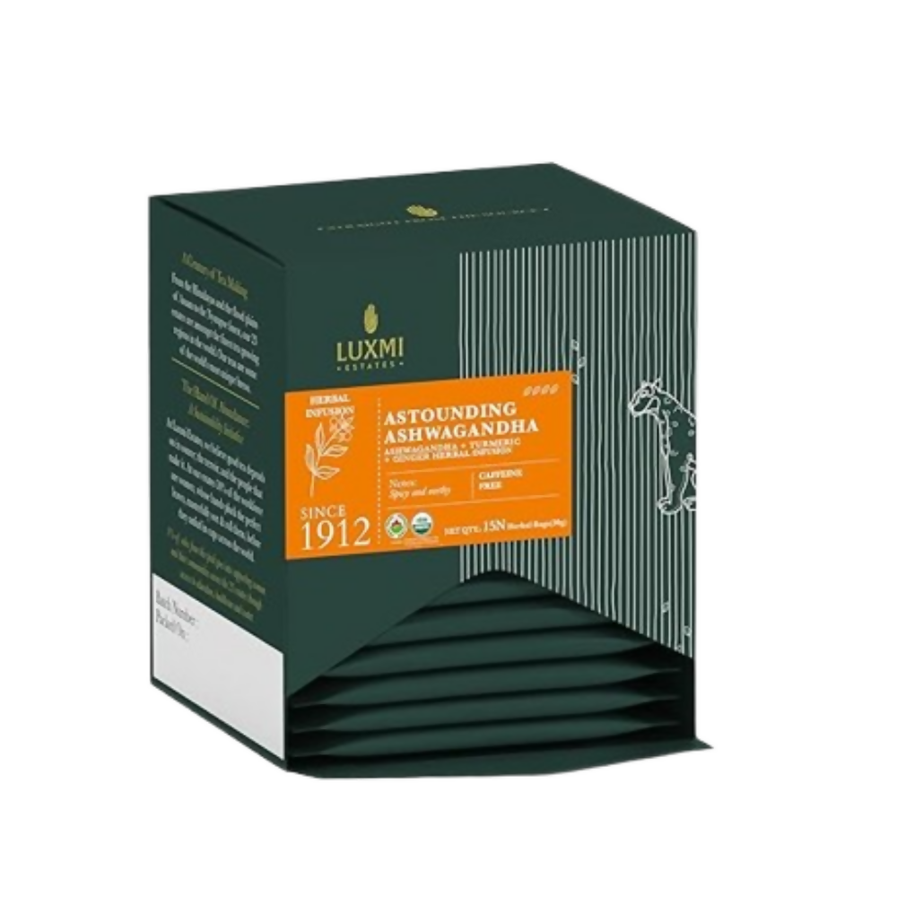 Luxmi Estates Astounding Ashwagandha – Certified Organic Herbal Infusion