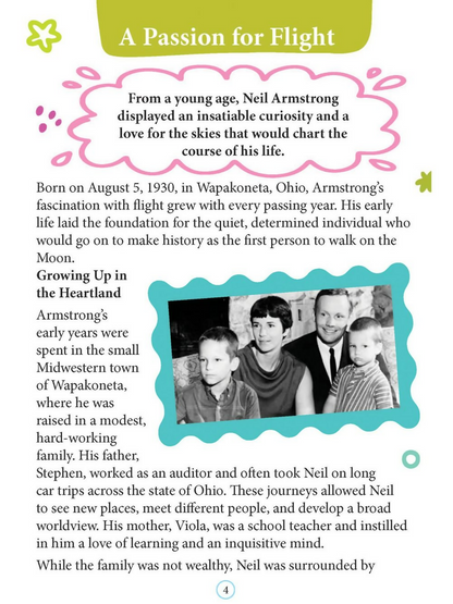 Dreamland Publications Neil Armstrong Icons of Inspiration Illustrated Biography For Kids