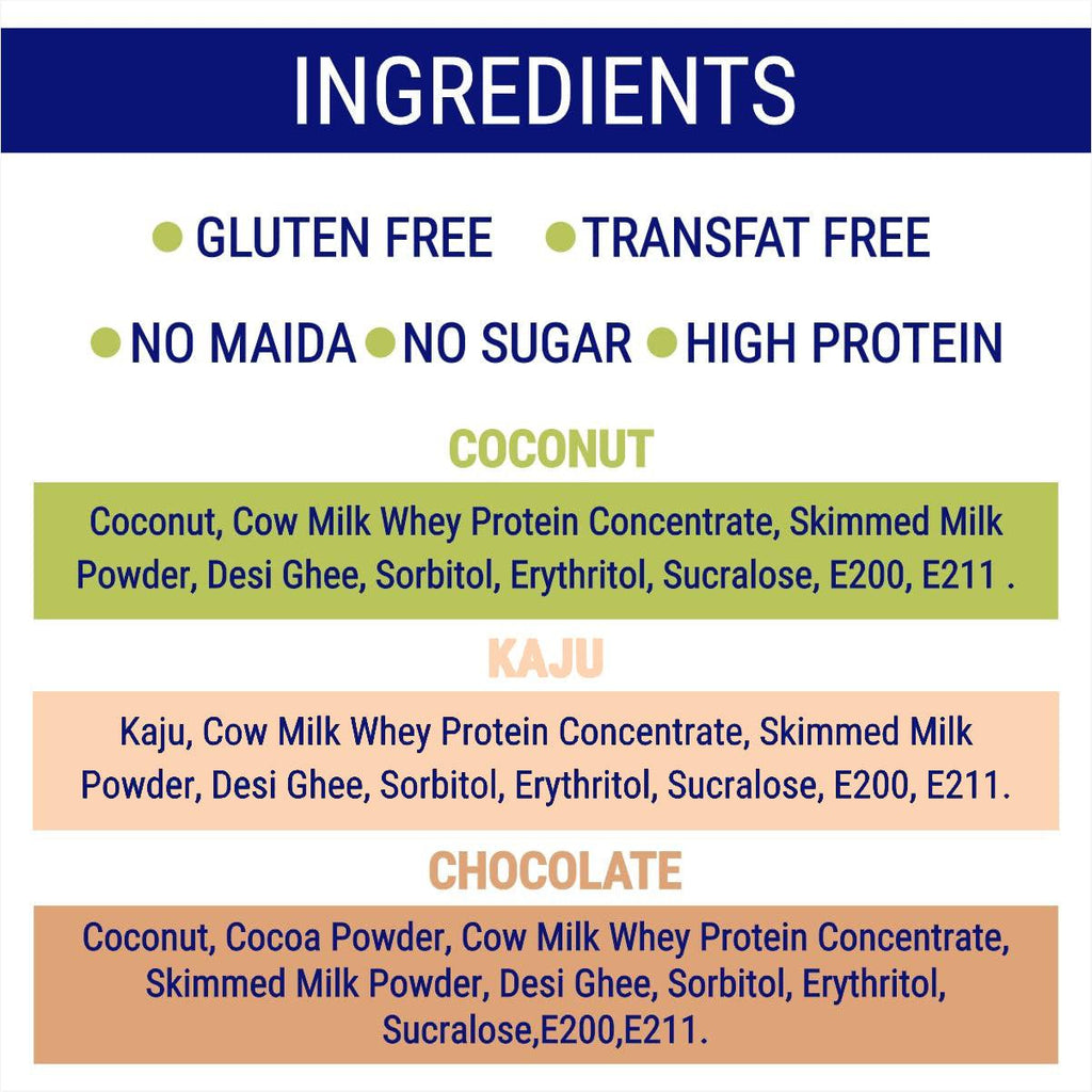 Diabexy Desi Ghee Sugar Free Kaju Barfi - 200 gms