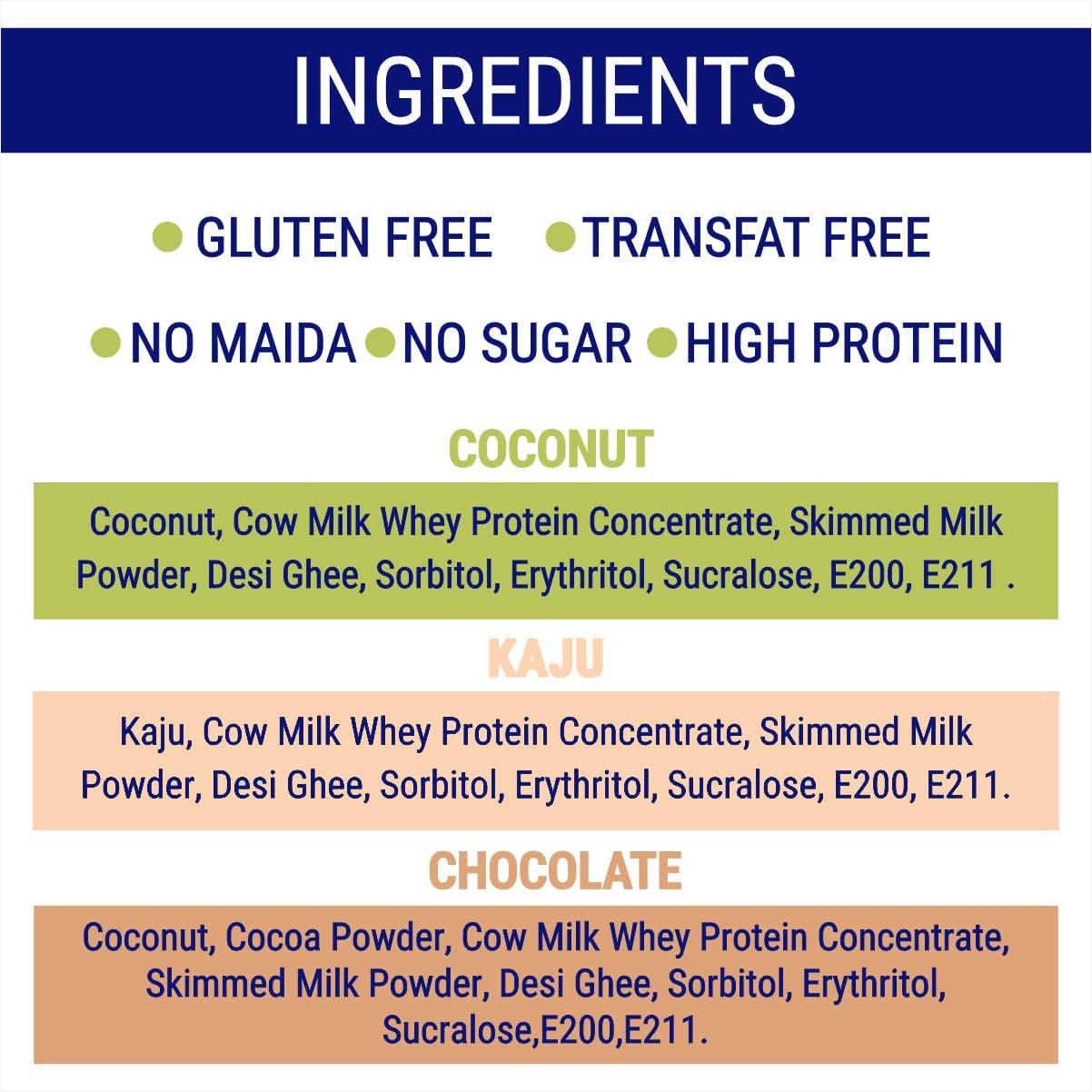Diabexy Desi Ghee Sugar Free Kaju Barfi - 200 gms
