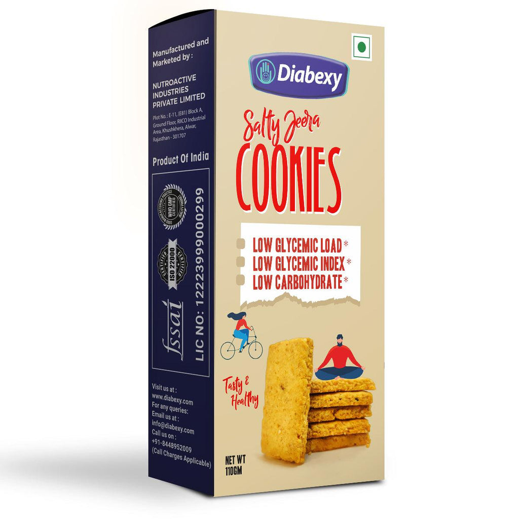 Diabexy Jeera Cookies Salted - 110 gms