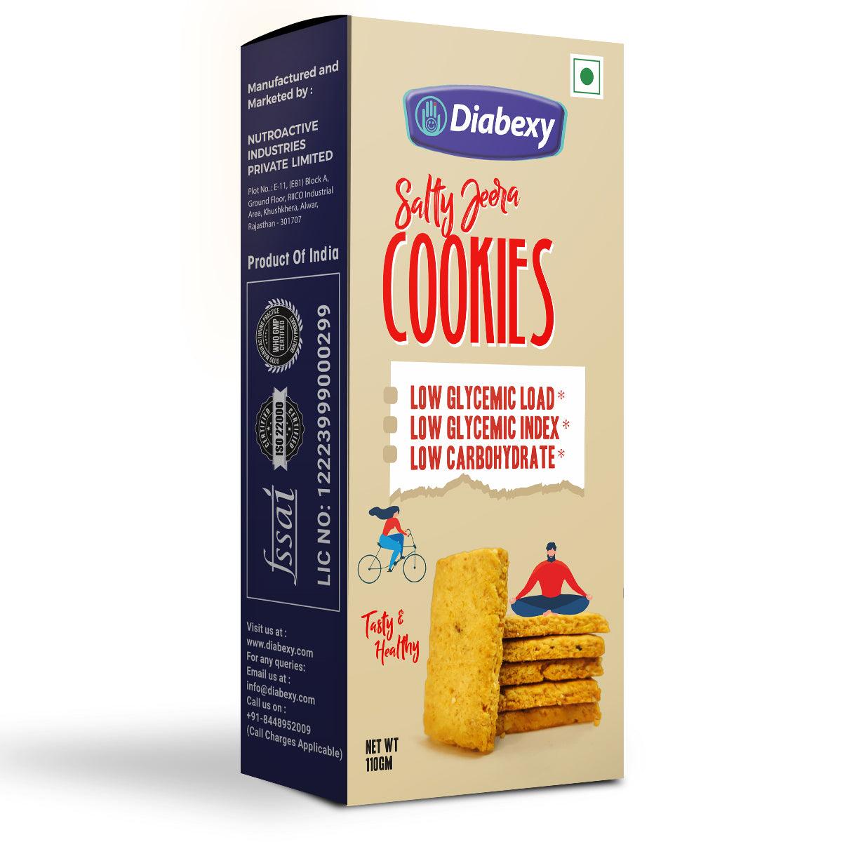 Diabexy Jeera Cookies Salted - 110 gms