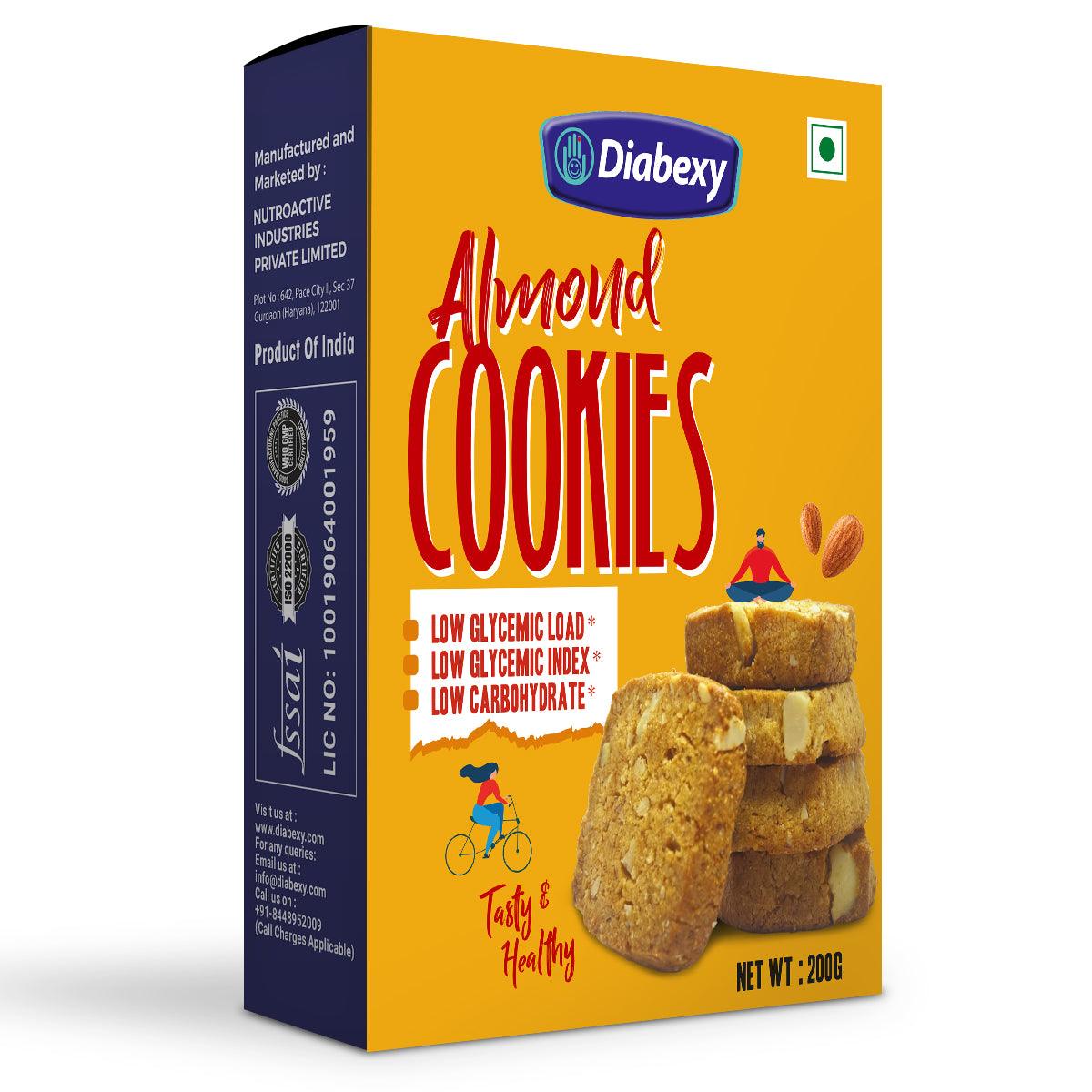 Diabexy Sugar-Free Almond Cookies - 200 gms