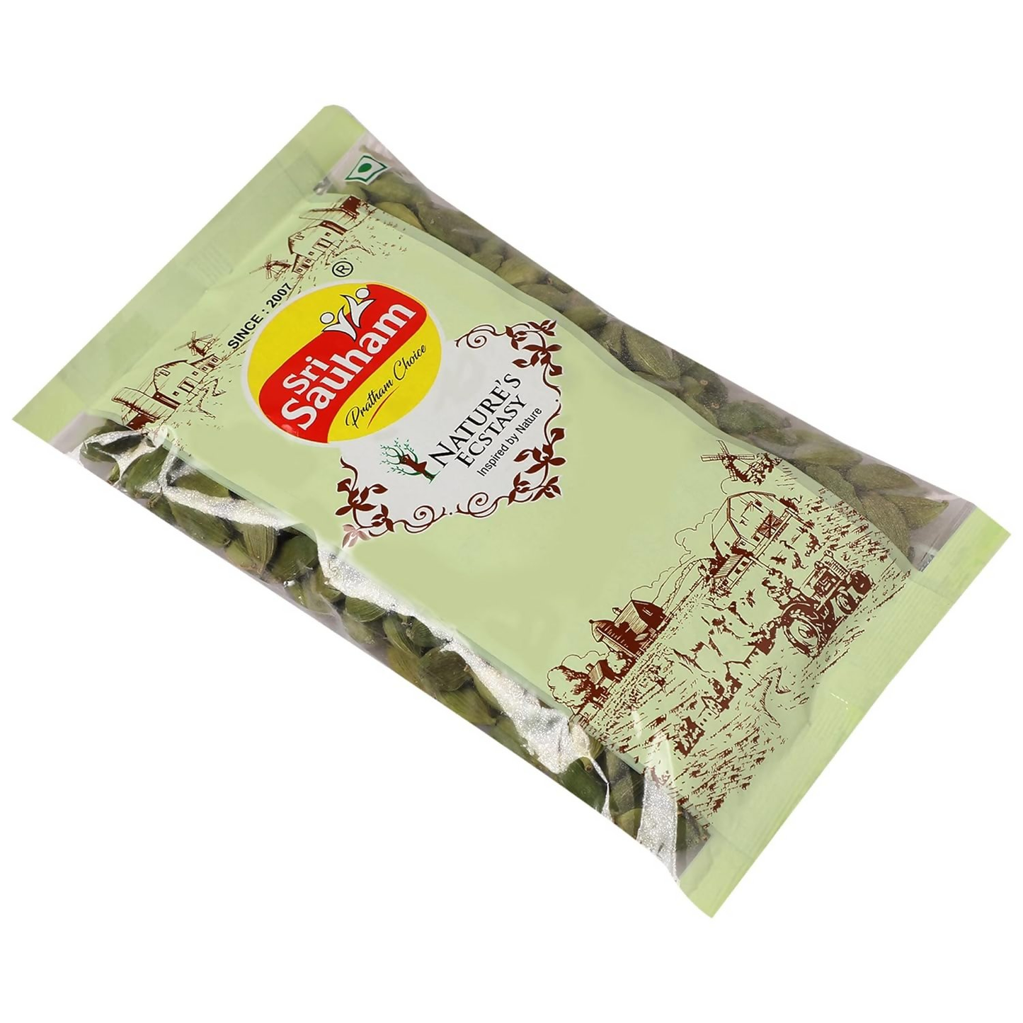 Sri Sauham Spices Green Cardamom (Choti Elaichi)