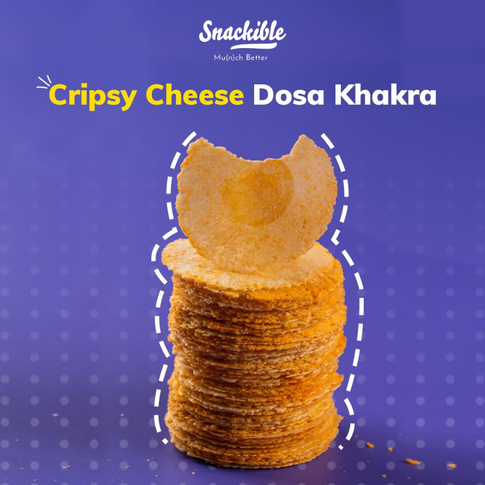 Snackible Cheese Dosa Khakra - Millet Snack