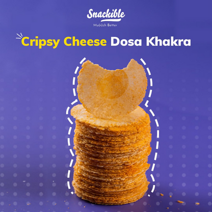 Snackible Cheese Dosa Khakra - Millet Snack
