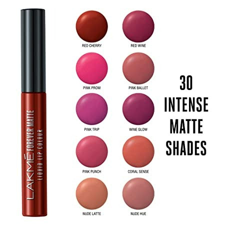 Lakme Forever Matte Liquid Lip Colour Coral Candy - 5.6 ml
