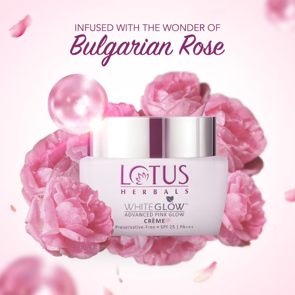Lotus Herbals Whiteglow Advanced Pink Glow Creme Spf 25 I PA+++