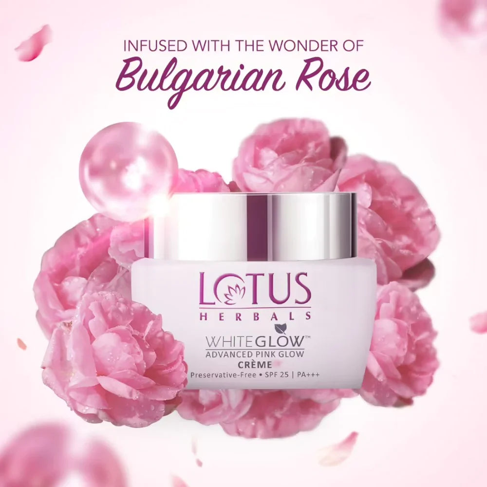 Lotus Herbals Whiteglow Advanced Pink Glow Creme Spf 25 I PA+++