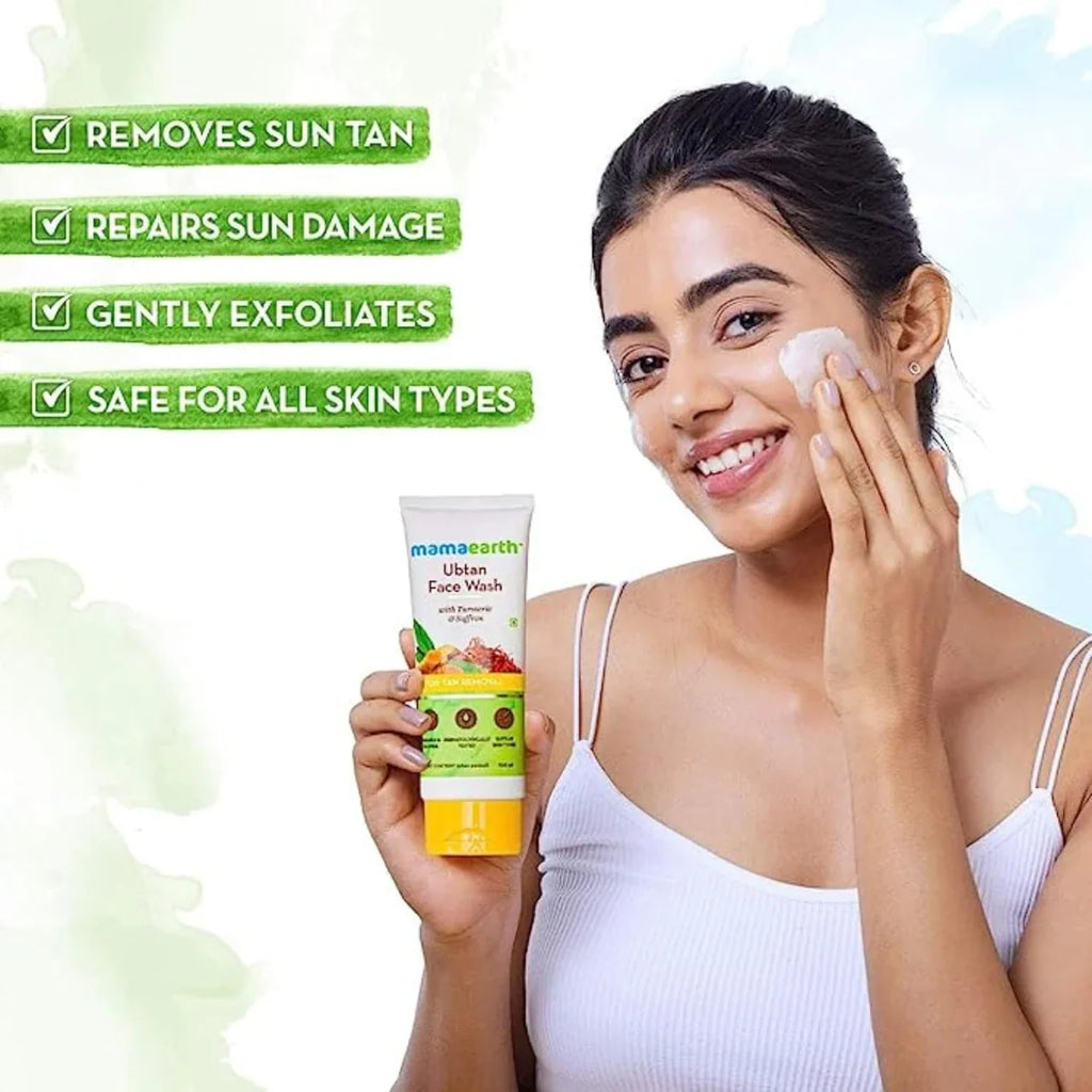 Mamaearth Ubtan Face Wash For Tan Removal -100 ml - Pack of 1