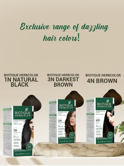 Biotique Herbcolor 3N Darkest Brown 50Gm + 110Ml