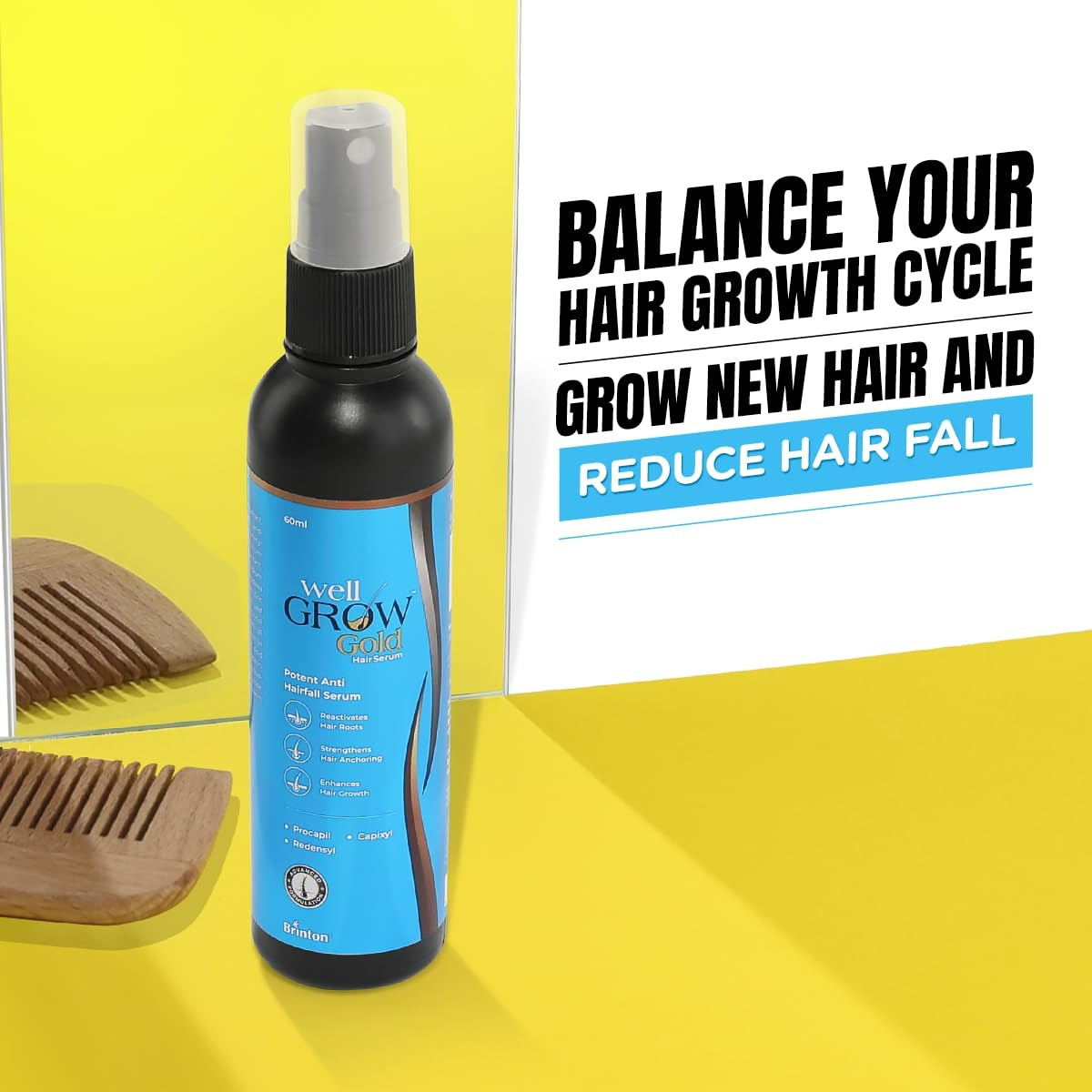 Brinton WellGrow Gold Hair Serum