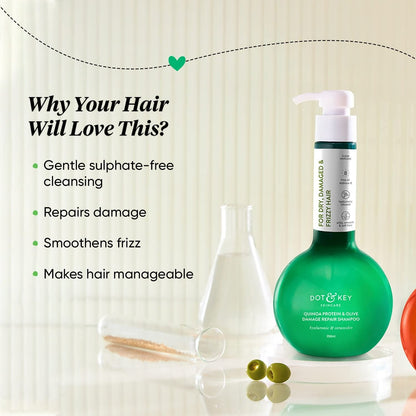 Dot & Key Quinoa Protein & Olive Damage Repair Shampoo