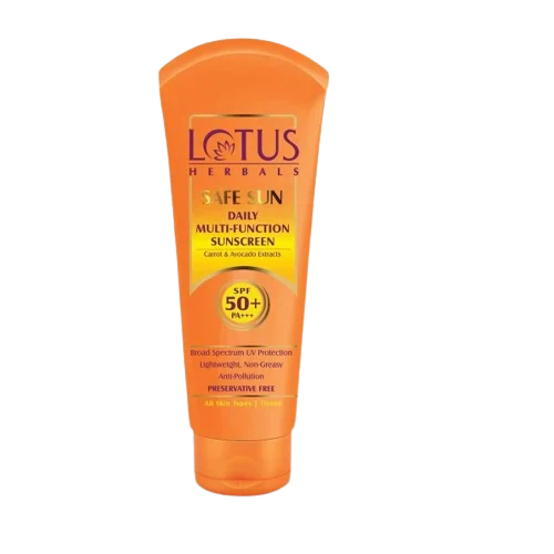 Lotus Herbals Safe Sun Daily Multi-Function Sunblock SPF PA+++ - 60 gms