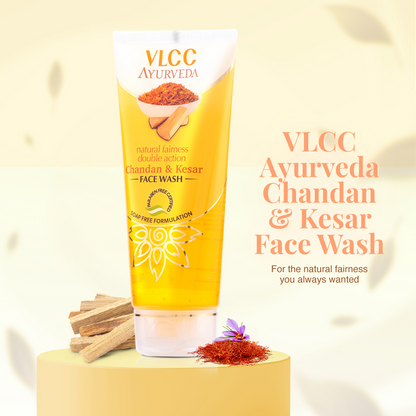 VLCC Ayurveda Natural Chandan & Kesar Face Wash