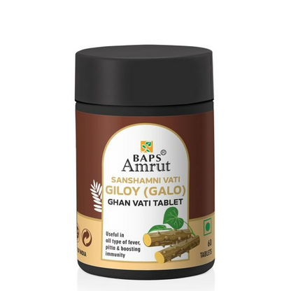Baps Amrut Sanshamni Vati Giloy (Galo) Ghan Vati