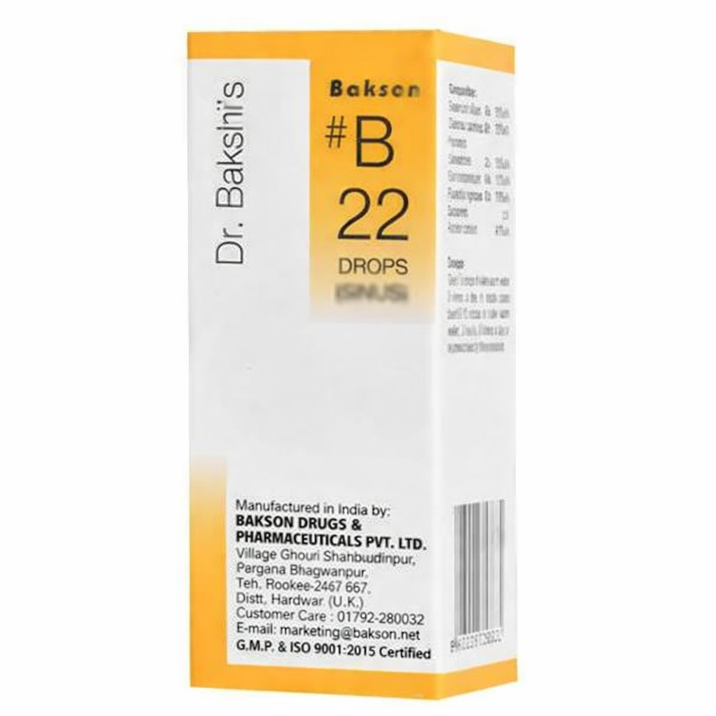 Bakson's Homeopathy B22 Drops