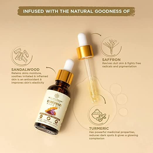 Bella Vita Organic Kumkumadi Face Glow Oil - 30 ml